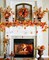 4 Pack Fall Maple Leaf Garland Artificial Maple Garland, Autumn Hanging Fall Leave Vines for Indoor Outdoor Wedding Thanksgiving Dinner Party Decor